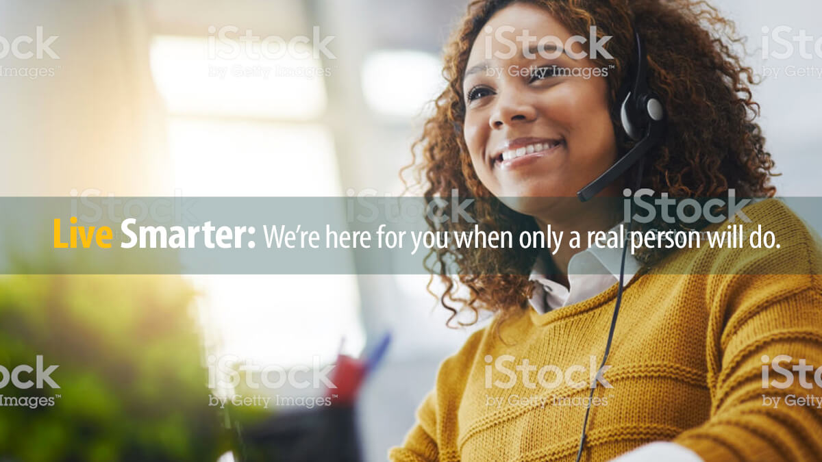 Member Care Call Center representative answers a Member question on the phone